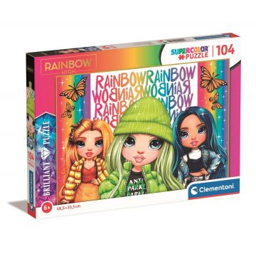 Puzzle Clementoni, Rainbow High Brilliant, 104 piese