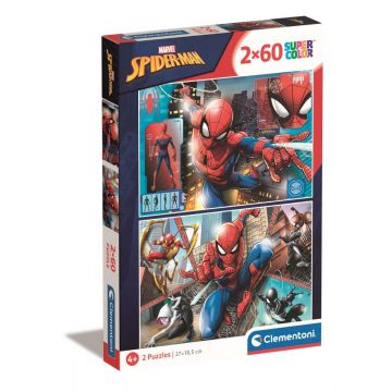 Puzzle Clementoni Spiderman, 2 x 60 piese