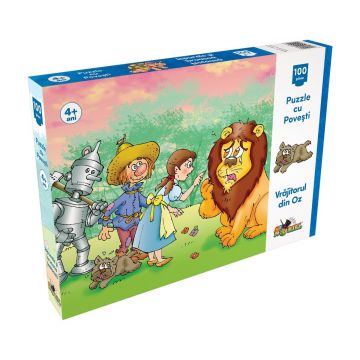 Puzzle Noriel cu povesti - Vrajitorul din Oz, 100 Piese