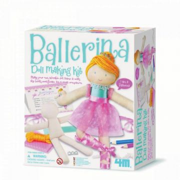 Set creativ, 4M, Realizeaza propria papusa, Balerina