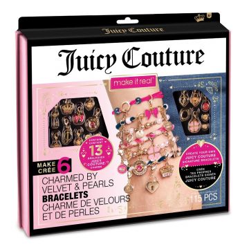 Set de bratari si bijuterii Juicy Couture Charmed By Velvet and Pearls, Make It Real