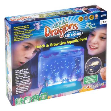 Set de joaca educativ, Stem Aqua Dragons, Habitat Lumea Subacvatica, Acvariu Delux cu Led-uri