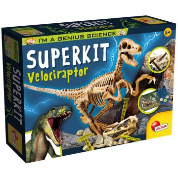 Set de stiinta, Lisciani, Velociraptor Superkit