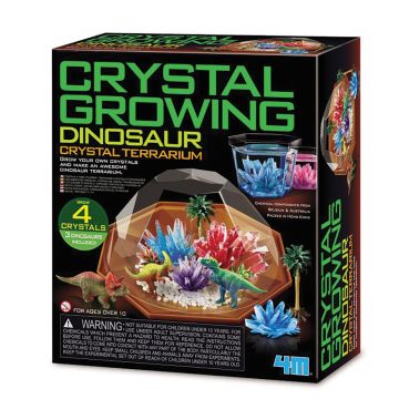 Set experimente de crescut cristale, 4M, Terariu cu dinozauri