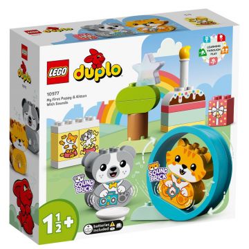 Lego Duplo Primul meu catelus si pisicuta cu sunete 10977