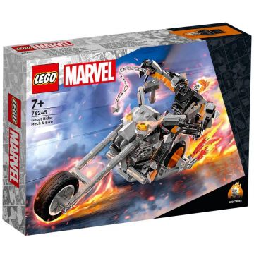 Lego Super Heroes Robot si motocicleta Ghost Rider 76245