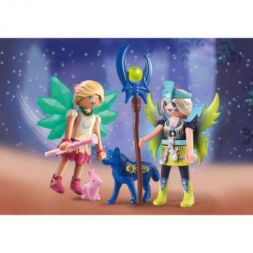 Playmobil - Crystal Fairy Si Moon Fairy Cu Animalute De Suflet