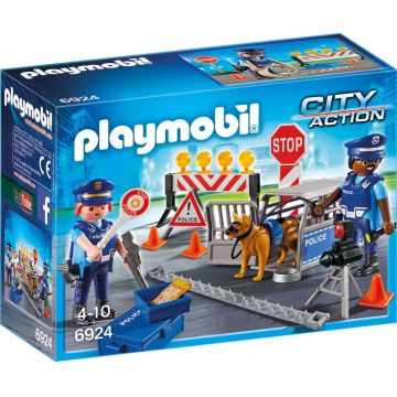 Playmobil PM6924 Blocaj Rutier Al Politiei