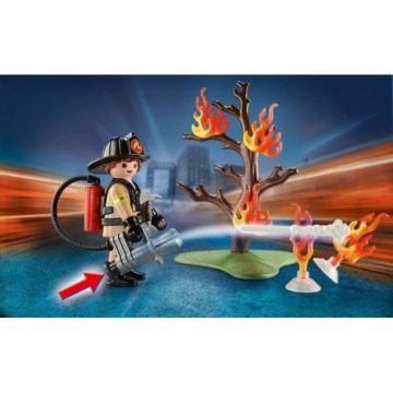 Playmobil - Set Portabil Pompier Si Catel