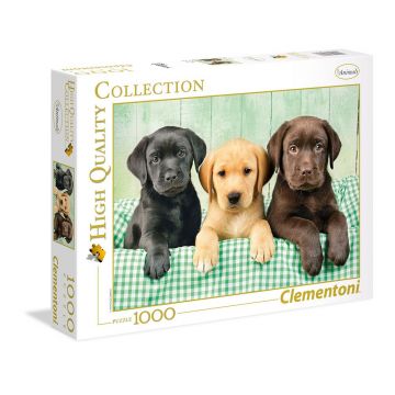 Puzzle 1000 piese Clementoni High Quality Collection Three Labradors