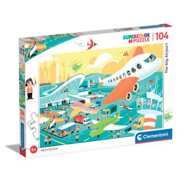 Puzzle 104 piese Clementoni Big Airport