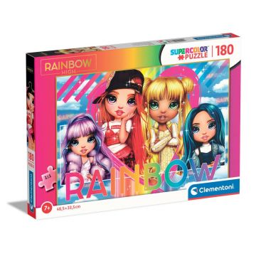 Puzzle 180 piese Clementoni Rainbow High 29776