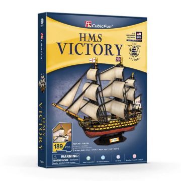 Puzzle 3D Cubic Fun 189 piese Nava HMS Victory
