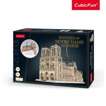 Puzzle 3d Cubic Fun 293 piese catedrala Notre Dame din Paris