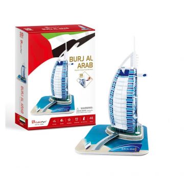 Puzzle 3D Cubic Fun 44 piese Burj-Al-Arab