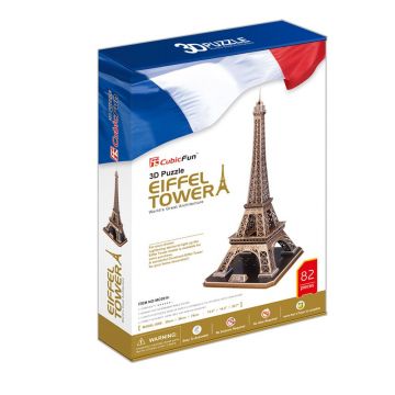 Puzzle 3D Cubic Fun 82 piese Turnul Eiffel