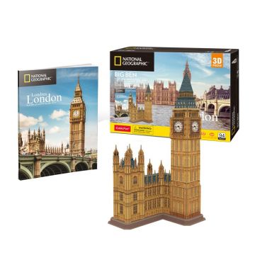 Puzzle 3D Cubic Fun National Geographic Big Ben Londra 94 piese