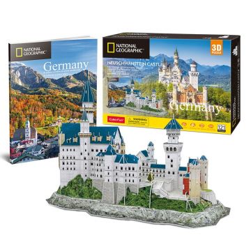 Puzzle 3D Cubic Fun National Geographic Castelul Neuschwanstein Germania 121 piese