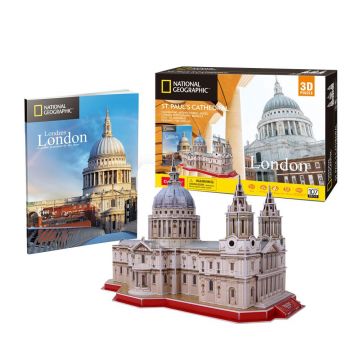 Puzzle 3D Cubic Fun National Geographic Catedrala Sf Paul 107 piese