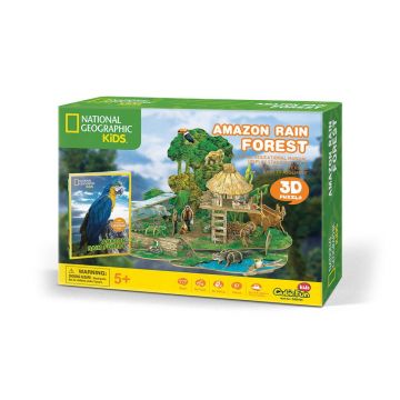 Puzzle 3d Cubic Fun National Geographic Padurea Amazoniana 67 piese