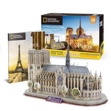 Puzzle 3D Cubic Fun National Geographic Paris Notre Dame