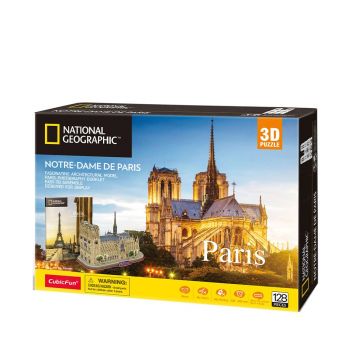 Puzzle 3D Cubic Fun National Geographic Paris Notre Dame
