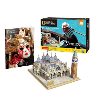 Puzzle 3D Cubic Fun National Geographic Venice St Mark Square