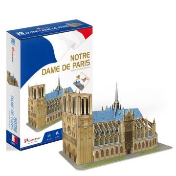 Puzzle 3d Cubic Fun Notre Dame din Paris 53 piese
