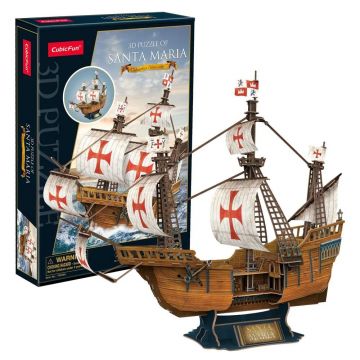 Puzzle 3D Cubic Fun Santa Maria Upgraded 204 piese