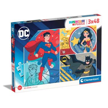 Puzzle 3x48 piese Clementoni DC Comics