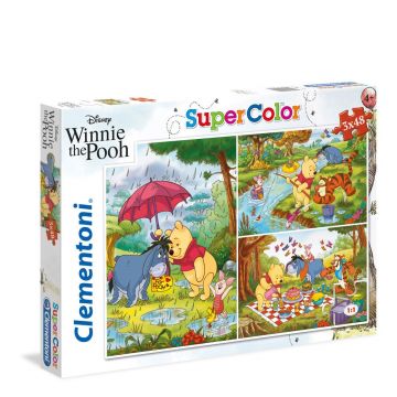 Puzzle 3x48 piese Clementoni Winnie The Pooh