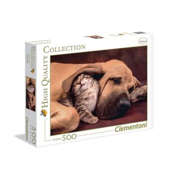 Puzzle 500 piese Clementoni Cat and Dog