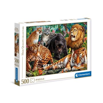 Puzzle 500 piese Clementoni High Quality Collection Wild Cats