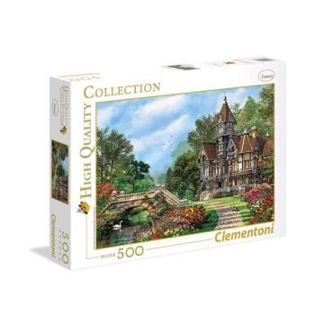 Puzzle 500 piese Clementoni Old Waterway Cottage