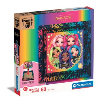 Puzzle 60 piese Clementoni Frame Me Up Rainbow High