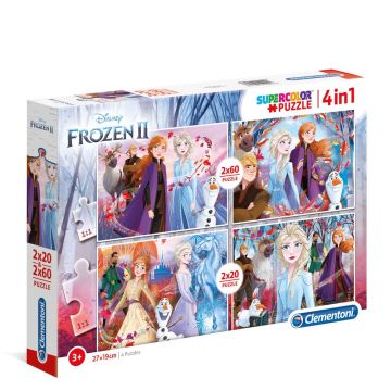 Puzzle Clementoni 2x20+2x60 piese Frozen 2