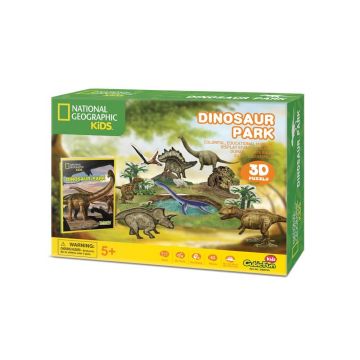 Puzzle CUBIC Fun National Geografic cu licenta globala Dino Park