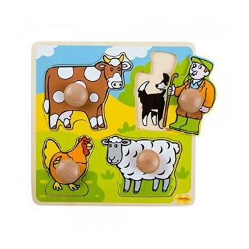 BigJigs - Primul meu puzzle 4 animale domestice