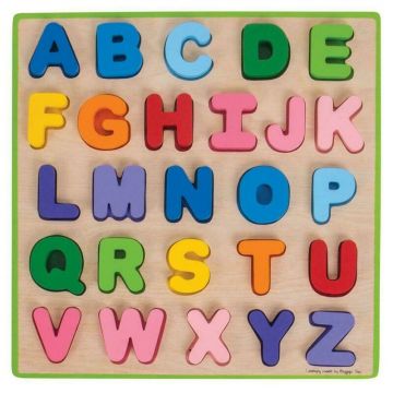 BigJigs - Puzzle colorat alfabet