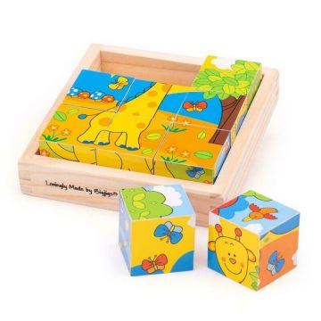BigJigs - Puzzle cubic safari