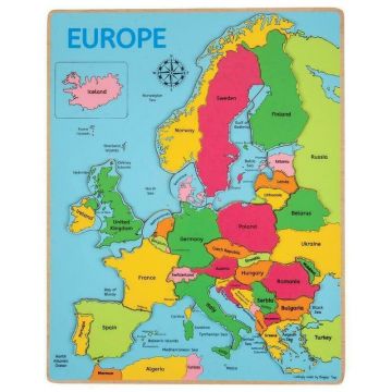 Puzzle incastru harta Europei