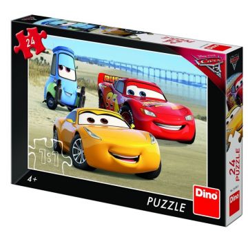 Puzzle - Cars 3 la mare (24 piese)