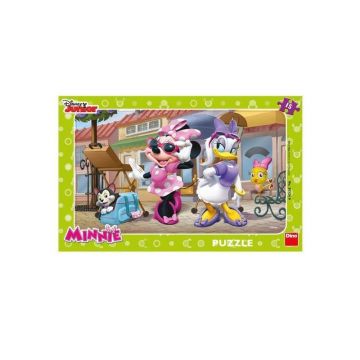 Puzzle - Minnie si Daisy la plimbare (15 piese)