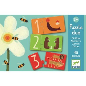 Djeco - Puzzle duo Numere