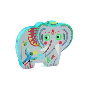 Djeco - Puzzle Elefantul asiatic