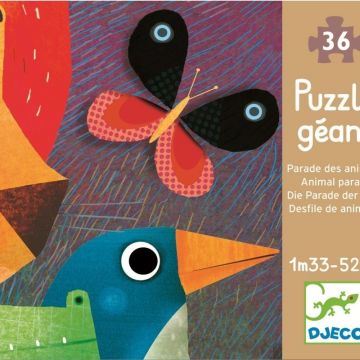 Djeco - Puzzle gigant Parada animalelor