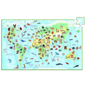 Djeco - Puzzle observatie Animalele lumii