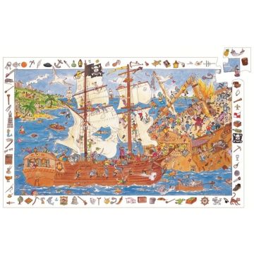 Djeco - Puzzle observatie Pirati