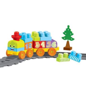 DOLU Set de constructii cu trenulet -36 piese