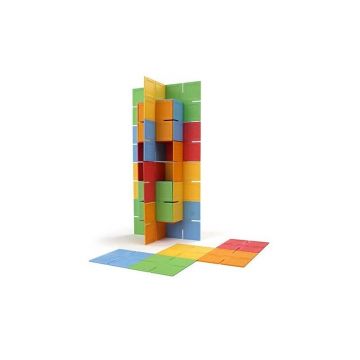 Fat Brain Toys - Joc de constructie Patrate Dado Original